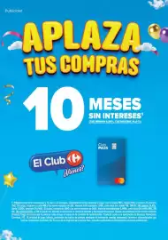 Folleto Carrefour Página 2: Publicidad APLAZA TUS COMPRAS 10 El Club H ¿Vienes? MESES SIN INTERESES¹ (TAE MÍNIMA 6,86%, TAE