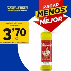 Folleto Cash Fresh Página 1: La española - aceite de oliva suave €3,70