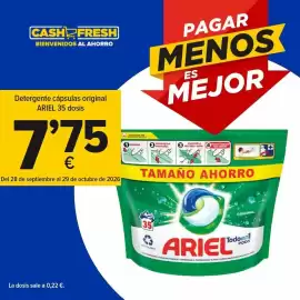 Folleto Cash Fresh Página 2: Ariel - detergente capsulas original €7,75