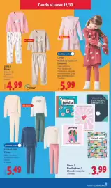 Catálogo Lidl semana 42 Página 19: Lupilu Pijama €4,99, Lupilu vestido de punto con bandolera €5,99