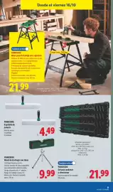 Catálogo Lidl semana 42 Página 37: Parkside nivel de burbuja con laser €9,99, Parkside espátula de enlucir €4,49