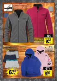 Krümet Sonderposten Prospekt woche 42 Seite 2: Boxershorts UOMO €6,95, Sherpa-Fleece-Hoodie €9,90