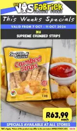 Die Visfabriek catalogue Page 12: Supreme Chicken Crumbed Strips €63,99