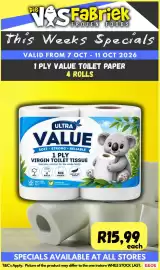 Die Visfabriek catalogue Page 15: Ultra Value 1 Ply Virgin Toilet Tissue €15,99