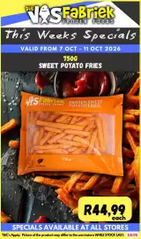 Die Visfabriek catalogue Page 8: Die SFabriek FROZEN FOODS This Weeks Specials VALID FROM 7 OCT-11 OCT 2026 750G SWEET
