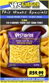 Die Visfabriek catalogue Page 9: Die VosFabriek Thick Cut 12 MM Potato Fries €59,99