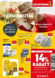 Das Futterhaus Prospekt woche 41 Seite 1: Royal Canin Ageing für Hunde €6,19, Felix Nassnahrung für Katzen €8,99