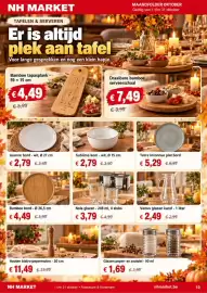 NH Market folder Pagina 10: Nola glazen €3,79, Venus glazen karaf €2,49