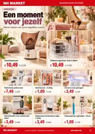 NH Market folder Pagina 12: Pedicureset met borstel en vijlen €3,49, Gezichtsroller met vulkanische steen €3,49