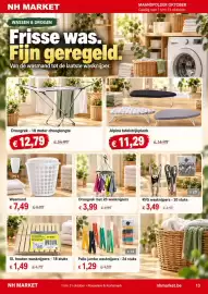 NH Market folder Pagina 13: Droogrek €12,79, Palio jumbo wasknijpers €1,29
