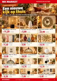 NH Market folder Pagina 5: Countryfield Thalia vaas €5,99, Koby tafellamp €11,29