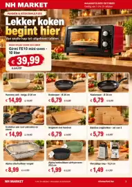 NH Market folder Pagina 7: Evolution pan voor pancakes en eieren €14,99, Alpina herbruikbare airfryervorm €1,99