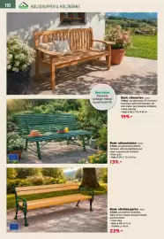 Salzburger Lagerhaus Flugblatt Seite 112: Bank »Schlosspark« €229,00, Bank »Aluminium« €139,00