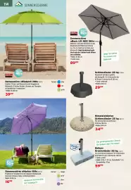 Salzburger Lagerhaus Flugblatt Seite 116: Sonnenschirm »Basic Lift NEO 180« €89,99, Sonnenschirm »Windprofi 200« €39,99