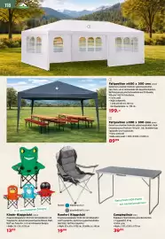 Salzburger Lagerhaus Flugblatt Seite 120: Kinder Klappstuhl €13,99, Falt pavillon 600 x 300 cm €199,00