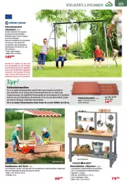 Salzburger Lagerhaus Flugblatt Seite 127: Fallschutzmatte €14,99, HÖRBY BRUK Schaukelgestell »Cancan« €149,99