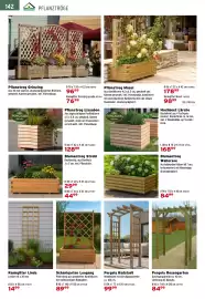 Salzburger Lagerhaus Flugblatt Seite 144: Pergola Rosengarten €84,99, PflanztroG Grinzing €96,99