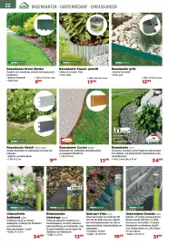 Salzburger Lagerhaus Flugblatt Seite 24: Rasenkante Classic gewellt €17,49, Rasenkante Corten €13,99