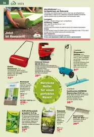 Salzburger Lagerhaus Flugblatt Seite 38: Einhell Rasenwalze 28339 €72,99, EUFLOR Rasenkalk granuliert €14,99