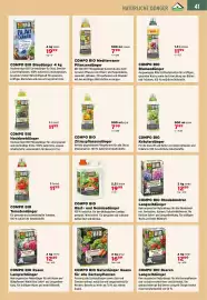 Salzburger Lagerhaus Flugblatt Seite 43: COMPO BIO Zitruspflanzendünger €7,99, COMPO BIO Beeren Langzeitdünger €12,99