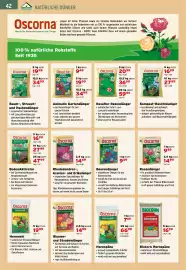 Salzburger Lagerhaus Flugblatt Seite 44: Oscorna Beerendünger €9,49, Oscorna Blumen- und Staudendünger €14,99