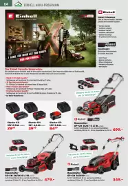 Salzburger Lagerhaus Flugblatt Seite 66: Einhell Rasenmäher GP-CM 36/450 €349,00, Starter Kit 18V 5,2Ah €84,99