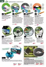 Salzburger Lagerhaus Flugblatt Seite 76: Textilschlauch Liano Life €44,99, Idro green Wasserschlauch Set €15,99