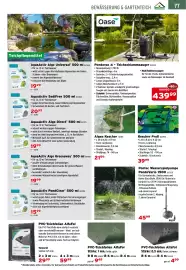 Salzburger Lagerhaus Flugblatt Seite 79: Kescher Profi €39,99, Oase Pondovac 4 - Teichschlammsauger €439,99