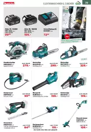 Salzburger Lagerhaus Flugblatt Seite 81: Kettensäge DUC101Z €199,00, Blasgerät Makita DUB184Z €159,00