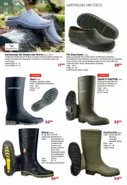 Salzburger Lagerhaus Flugblatt Seite 96: Countrystyle 20970 €24,99, Dunlop Stiefel P-MASTOR €22,99