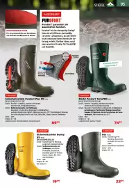 Salzburger Lagerhaus Flugblatt Seite 97: Sicherheitsstiefel Dunlop S5 €19,99, Dunlop Dee €22,99