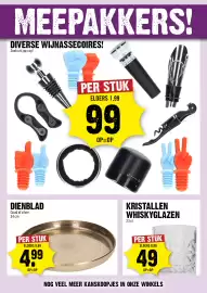 Dirck 3 folder week 41 Pagina 11: Dienblad €4,99, Kristallen whiskyglazen €0,49