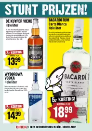 Dirck 3 folder week 41 Pagina 4: De Kuyper Vieux €13,99, Wyborowa Vodka €14,99