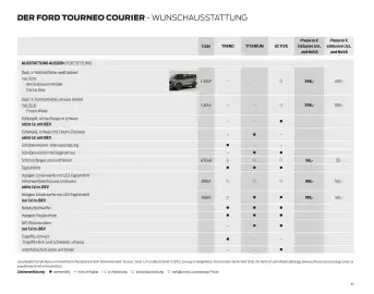 Ford Flugblatt | Tourneo Courier Seite 10