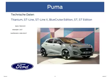 Ford Flugblatt | Puma Seite 1
