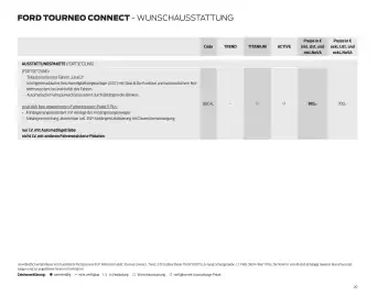 Ford Flugblatt | Tourneo Connect Seite 20
