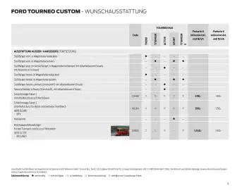 Ford Flugblatt | Tourneo Custom Bus Seite 15
