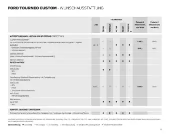 Ford Flugblatt | Tourneo Custom Bus Seite 35