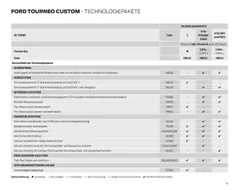 Ford Flugblatt | Tourneo Custom Bus Seite 38