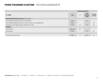 Ford Flugblatt | Tourneo Custom Bus Seite 39