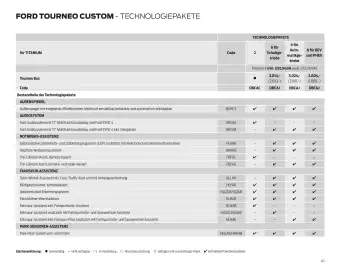 Ford Flugblatt | Tourneo Custom Bus Seite 40