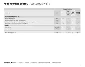 Ford Flugblatt | Tourneo Custom Bus Seite 41