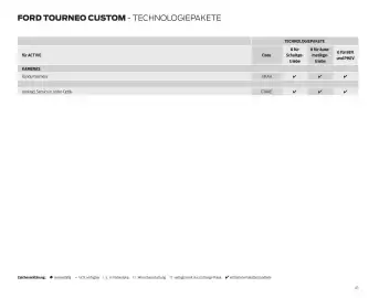 Ford Flugblatt | Tourneo Custom Bus Seite 43