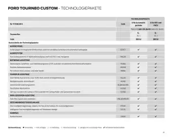 Ford Flugblatt | Tourneo Custom Bus Seite 46