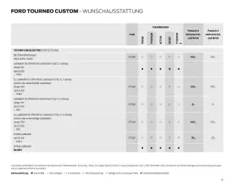 Ford Flugblatt | Tourneo Custom Bus Seite 49