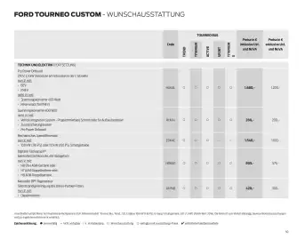 Ford Flugblatt | Tourneo Custom Bus Seite 50
