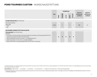 Ford Flugblatt | Tourneo Custom Bus Seite 51