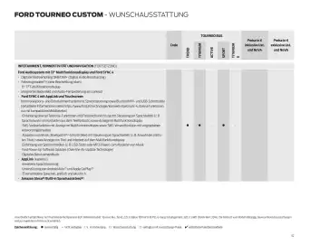 Ford Flugblatt | Tourneo Custom Bus Seite 52