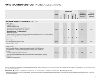 Ford Flugblatt | Tourneo Custom Bus Seite 54
