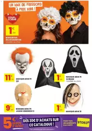 Catalogue Stokomani page 7: ÇA MASQUE ADULTE €11,99, MASQUE DIA DE LOS MUERTOS €1,59